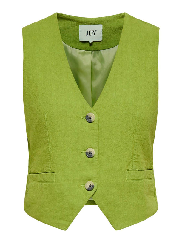 Product CHALECO DE LINO SAY-Lima Bean Green - Image 1