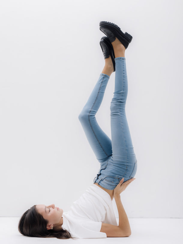 Product JEAN TULGA HW SKINNY - Light Blue Denim - Image 3