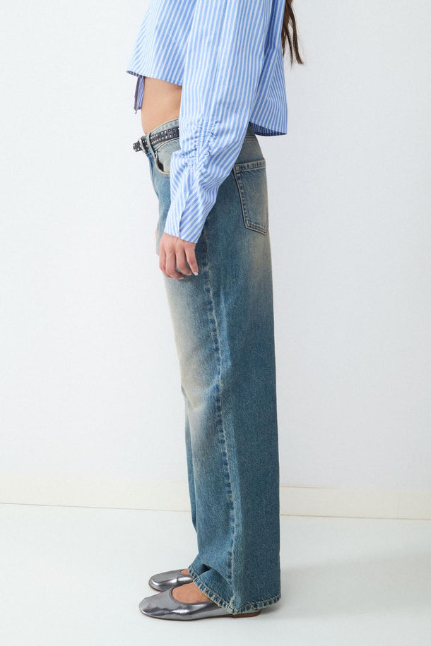 Product JEAN BANANA-Vintage Dark Blue Denim - Image 6