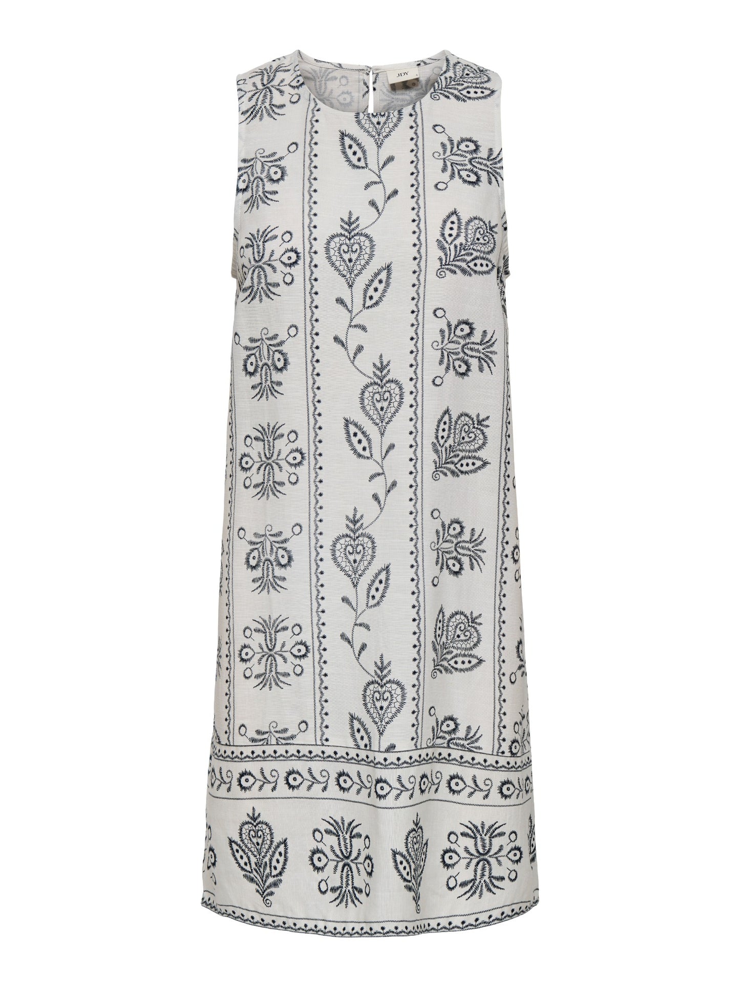VESTIDO CAMISERO LINO ESTAMPADO SOLAR - Cloud Dancer AOP:TOTAL ECLIPSE FLOWER