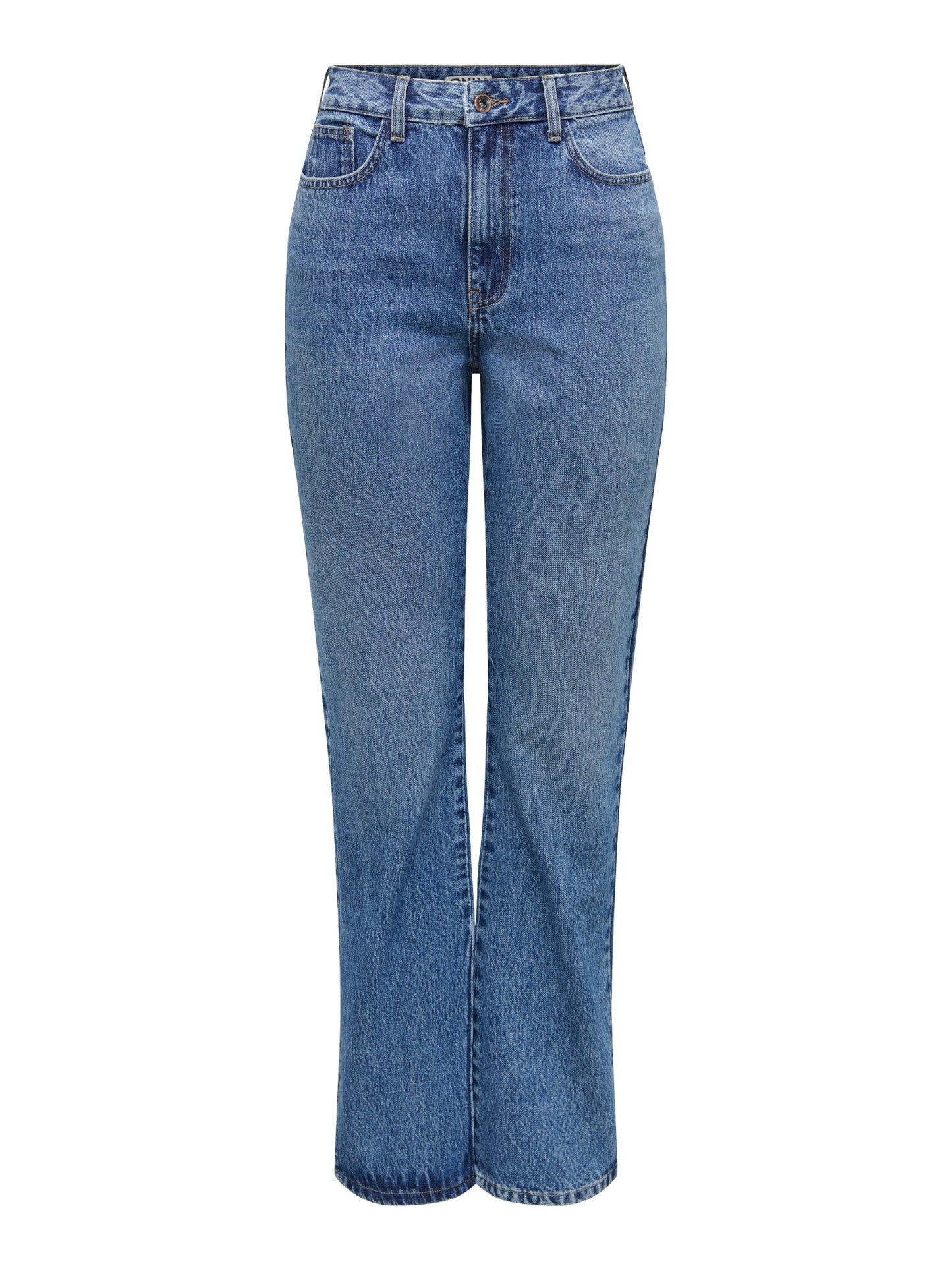 JEAN RECTO TIRO ALTO BILLIE - Medium Blue Denim