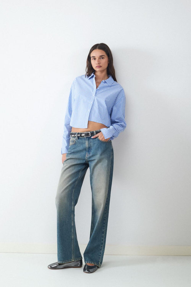 Product JEAN BANANA-Vintage Dark Blue Denim - Image 1