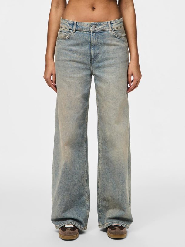 Product JEAN SELMA - Medium Blue Denim Detail:BROWN WASH - Image 6