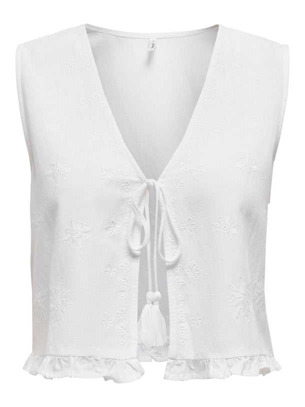 Product CHALECO DE LINO JAKIRI-Bright White - Image 1