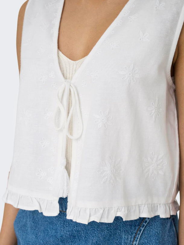 Product CHALECO DE LINO JAKIRI-Bright White - Image 3