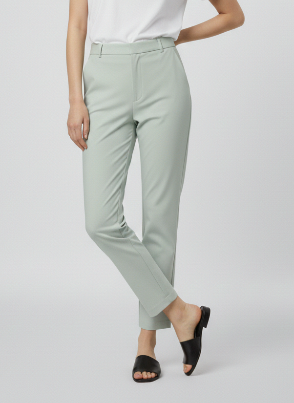 PANTALÓN RECTO GEGGO-Green Tint