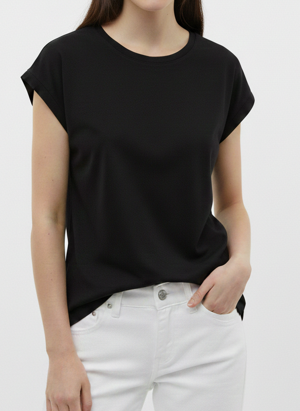 CAMISETA BÁSICA MATHILDE - Black
