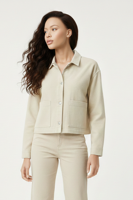 CAMPERA CORTA DREW - Pumice Stone