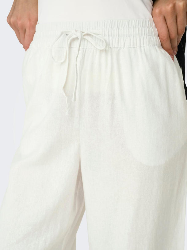 Product PANTALÓN DE LINO SAY-Bright White - Image 6