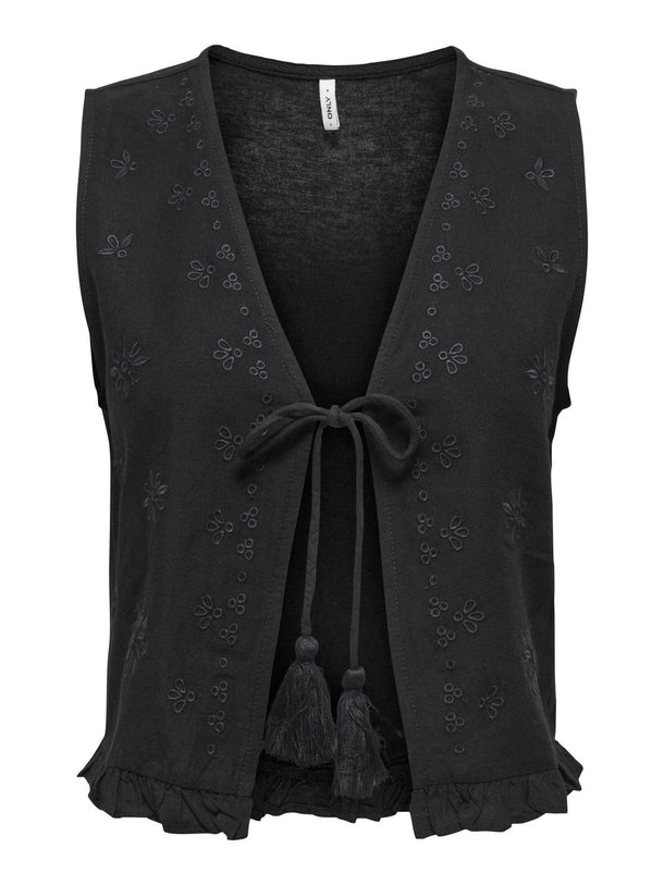 Product CHALECO DE LINO JAKIRI-Black - Image 1