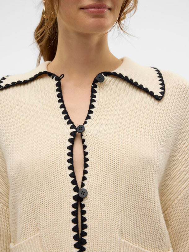 Product CARDIGAN POMELO - Birch Detail:W. BLACK - Image 4
