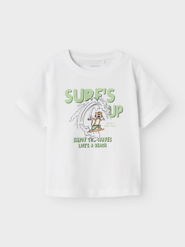 Product CAMISETA VAGNO - Bright White Print:Tiger surf - Image 1