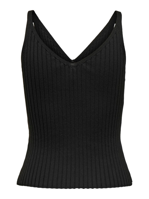 Product TOP ACANALADO CON HEBILLA METÁLICA THELMA-Black Detail:GOLD - Image 2