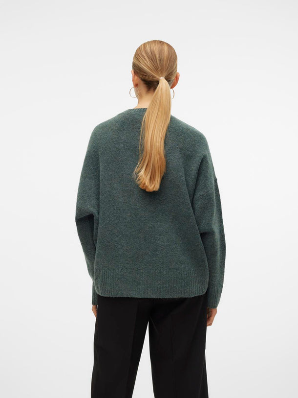Product SWEATER BOOM - Balsam Green Detail:MELANGE - Image 4