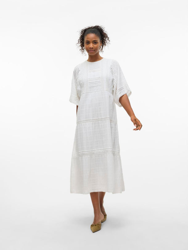 Product VESTIDO MAXI TEJIDO BERTINE-Snow White - Image 2