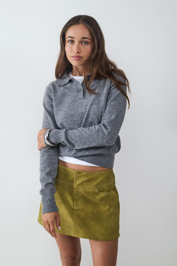 Product POLLERA MINI CON EFECTO DESGASTADO BMK-Green Essence - Image 1