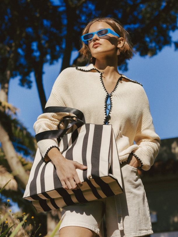 Product CARDIGAN POMELO - Birch Detail:W. BLACK - Image 2