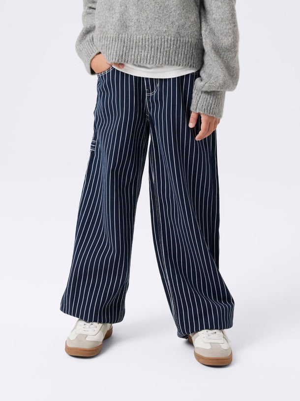 Product PANTALÓN ROSE ANCHO - Navy Blazer Stripes:. - Image 6