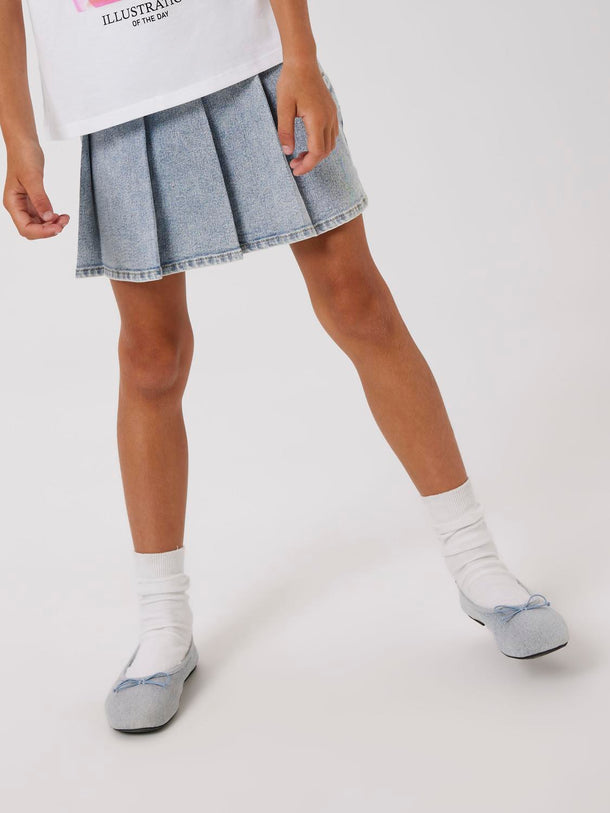 Product POLLERA DE JEAN DEBI - Light Blue Denim - Image 6