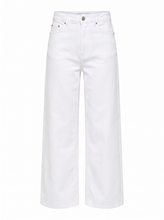 JEAN WIDE TIRO ALTO SYLVIE - White