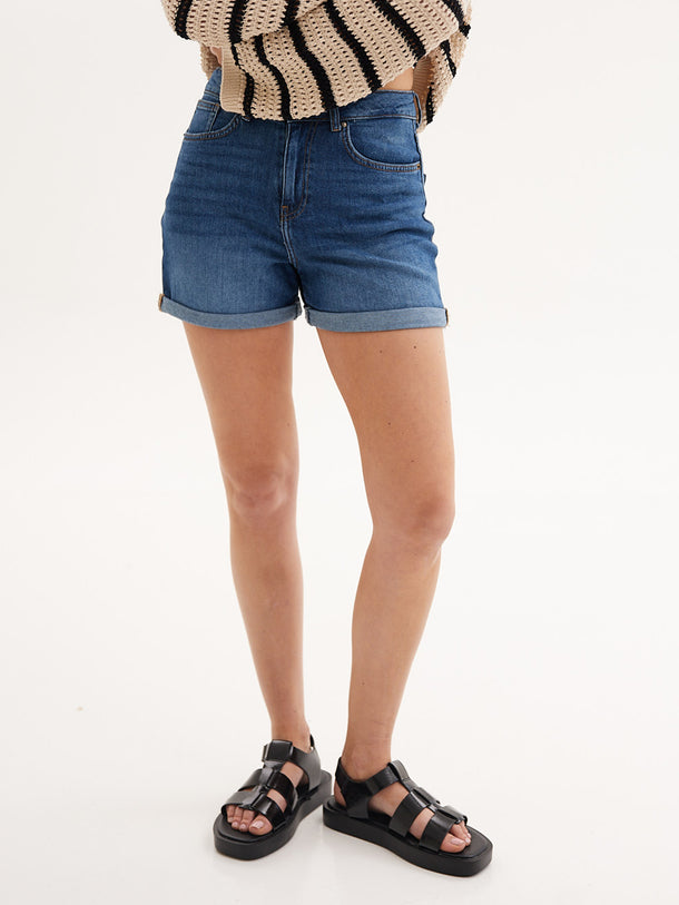 Product SHORT JOSEPHINE  - Medium Blue Denim - Image 2