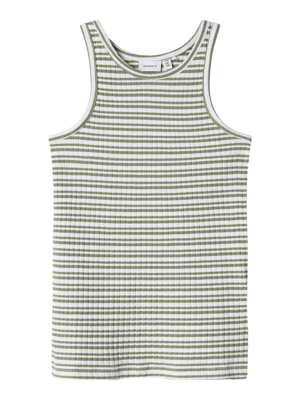 Product CAMISETA HOBINE - Oil Green Stripes:BRIGHT WHITE - Image 3