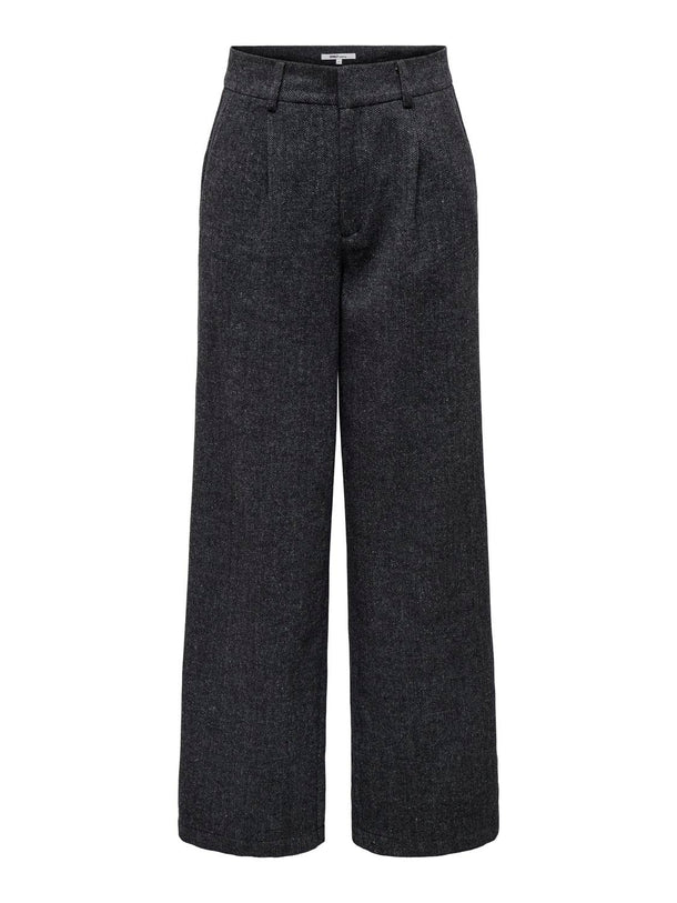 Product PANTALON CORA - Dark Grey Melange Detail:HERRINGBONE - Image 4
