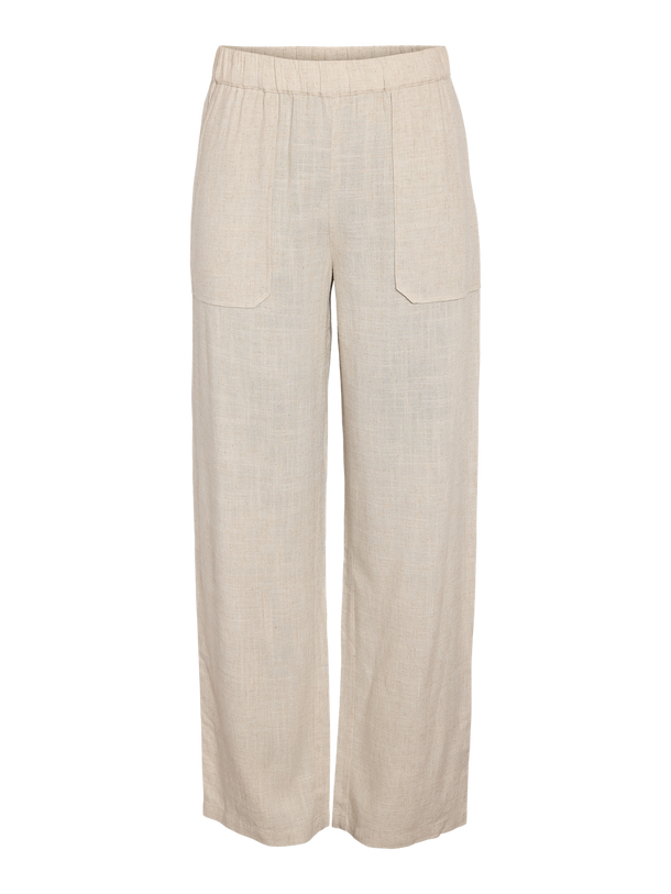 Product PANTALÓN DE LINO LEILANI-Cloud Dancer - Image 1