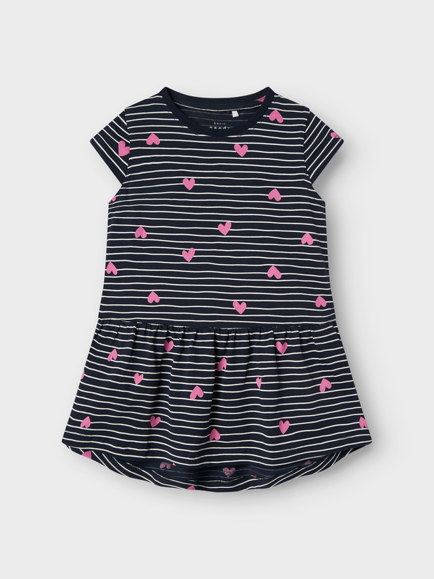 Product VESTIDO VIGGA - Dark Sapphire AOP:HEARTS - Image 1