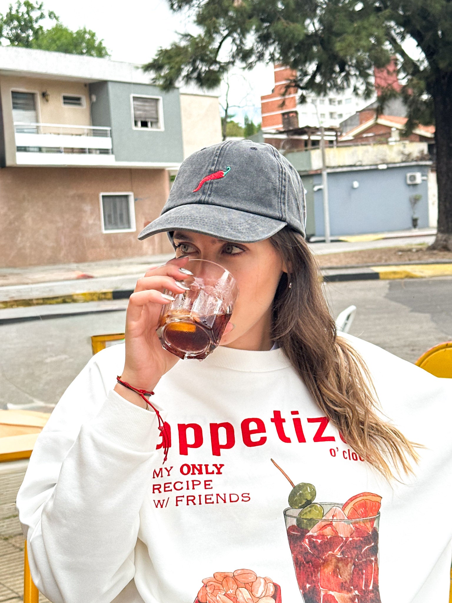 GORRO BORDADO CEDRIC-Obsidian Detail:WASH + CHILI EMB