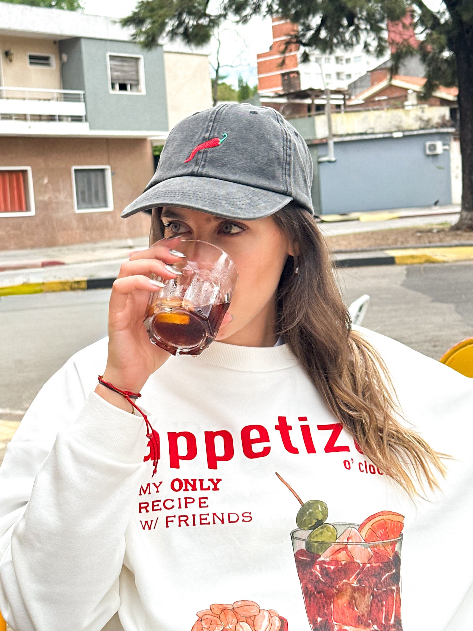 GORRO BORDADO CEDRIC-Obsidian Detail:WASH + CHILI EMB