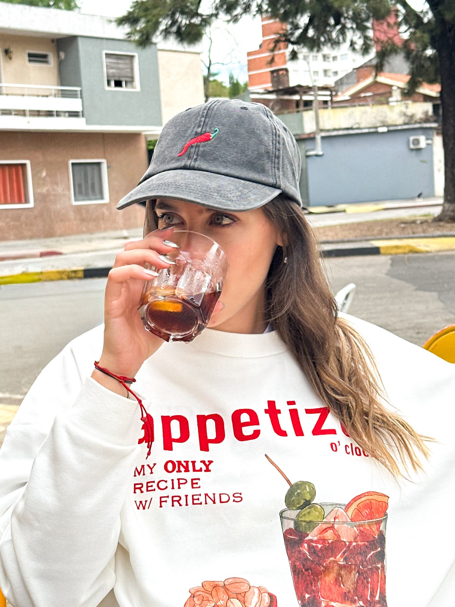 GORRO BORDADO CEDRIC-Obsidian Detail:WASH + CHILI EMB