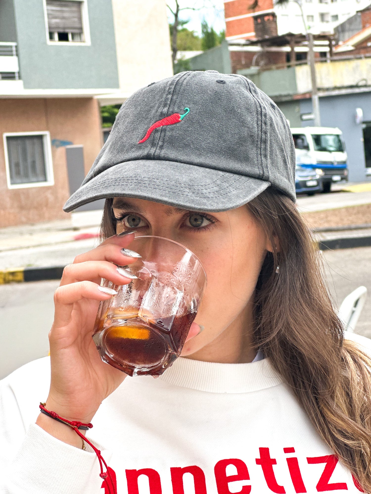 GORRO BORDADO CEDRIC-Obsidian Detail:WASH + CHILI EMB