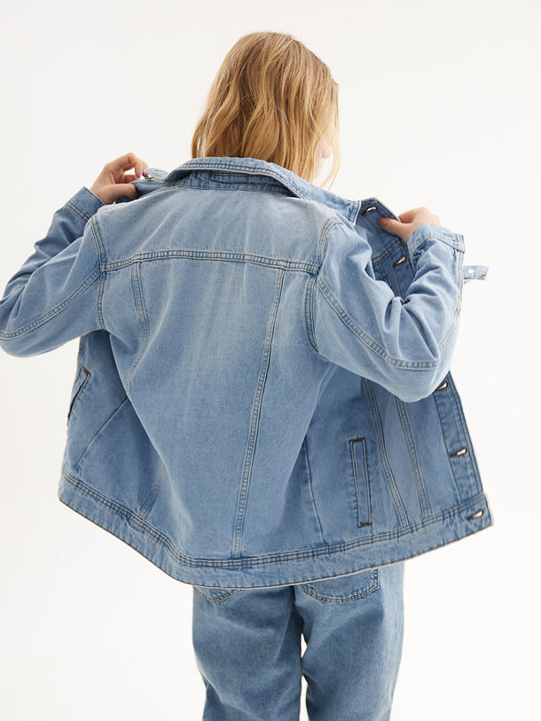 Product CHAQUETA OLE  - Light Blue Denim - Image 3