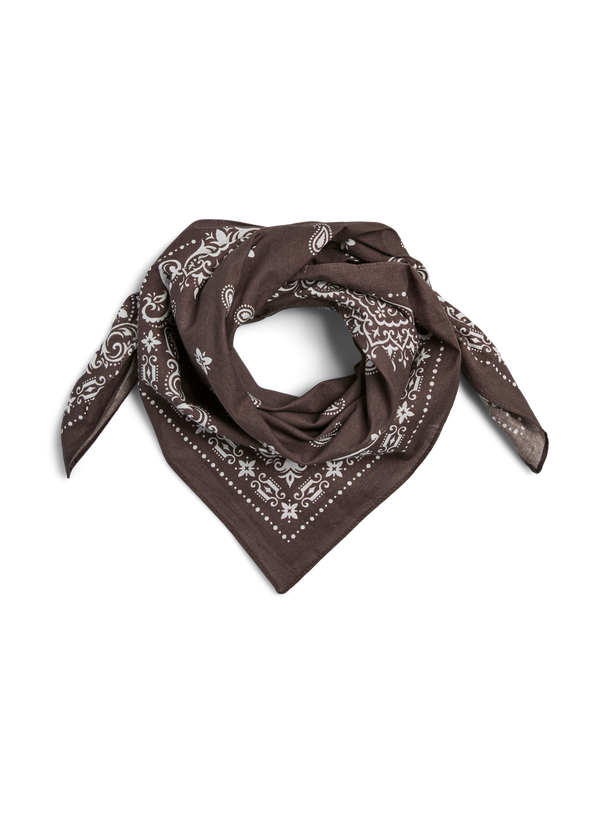 Product BANDANA SQUARE-Hot Fudge Print:PAISLEY - Image 1