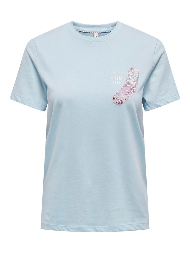 Product CAMISETA ESTAMPADA KITA-Cashmere Blue Print:Call - Image 4