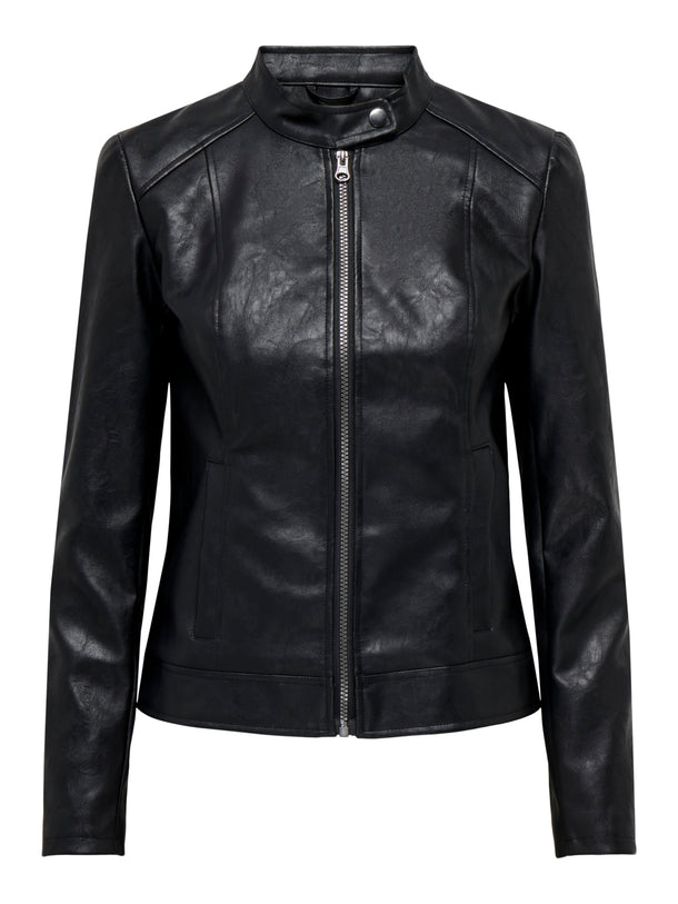 Product CHAQUETA EMILY EFECTO PIEL - Black - Image 1