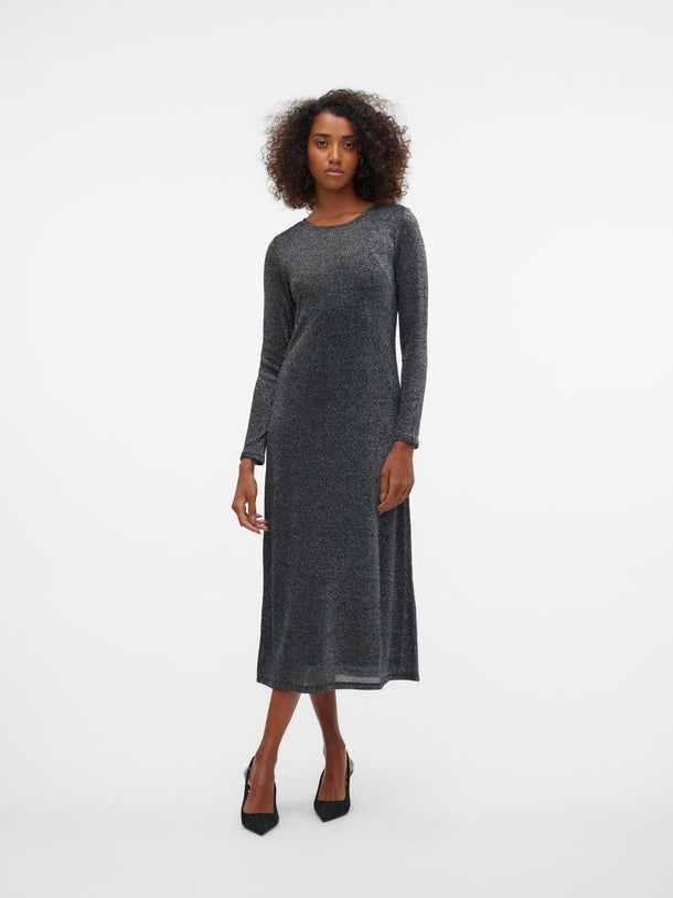 Product VESTIDO CASS - Black Detail:W. SILVER - Image 3