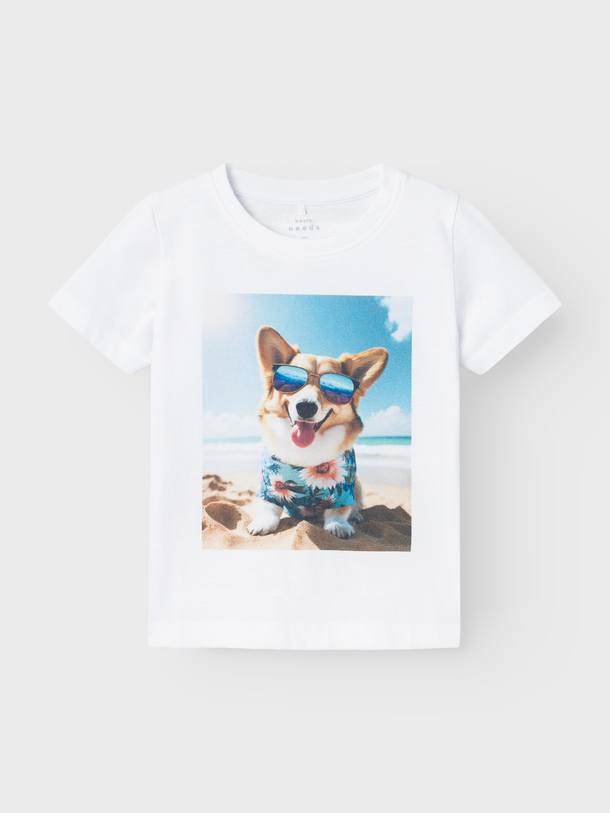 Product CAMISETA VOTO - Bright White Print:Beach Dog - Image 1