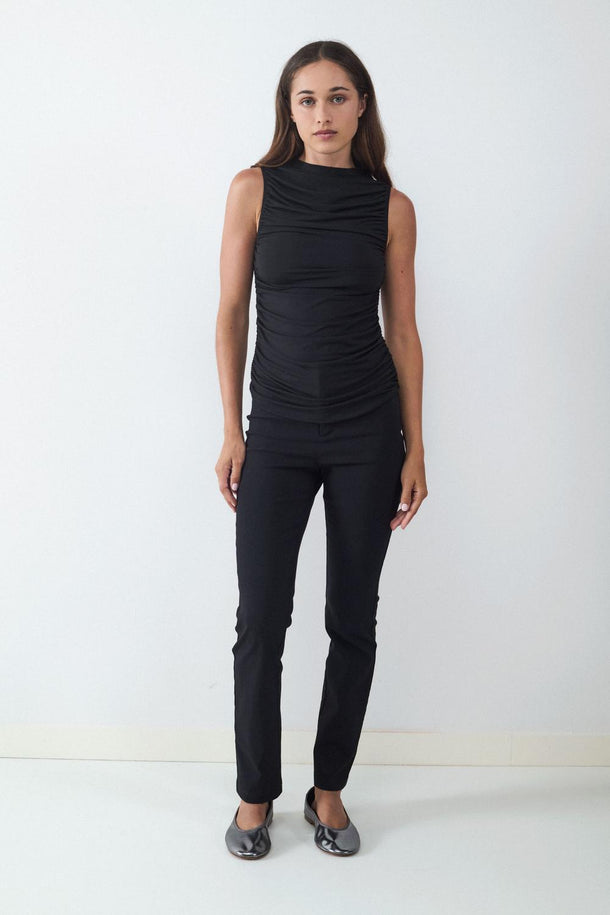 Product PANTALÓN RECTO CROPPED BMK-Black - Image 2