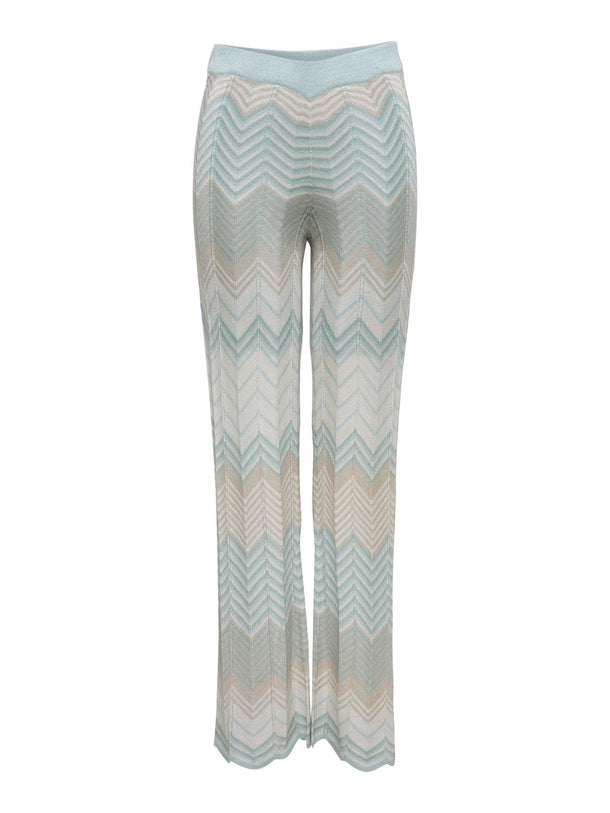 Product PANTALÓN LUREX ALVIRA-Cloud Blue Pattern:Cloud/Blues/Feather/Silver Glitter - Image 2