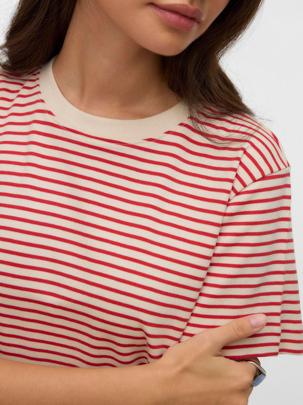 Product CAMISETA RAYAS NAIMA-Birch Stripes:Molten Lava - Image 4