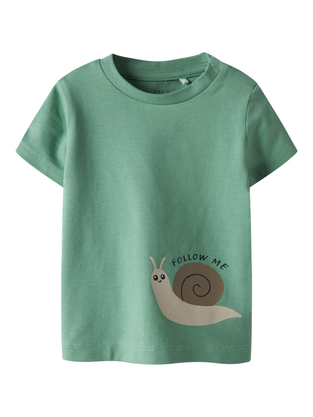 Product CAMISETA VACION-Creme De Menthe Print:Snail - Image 1