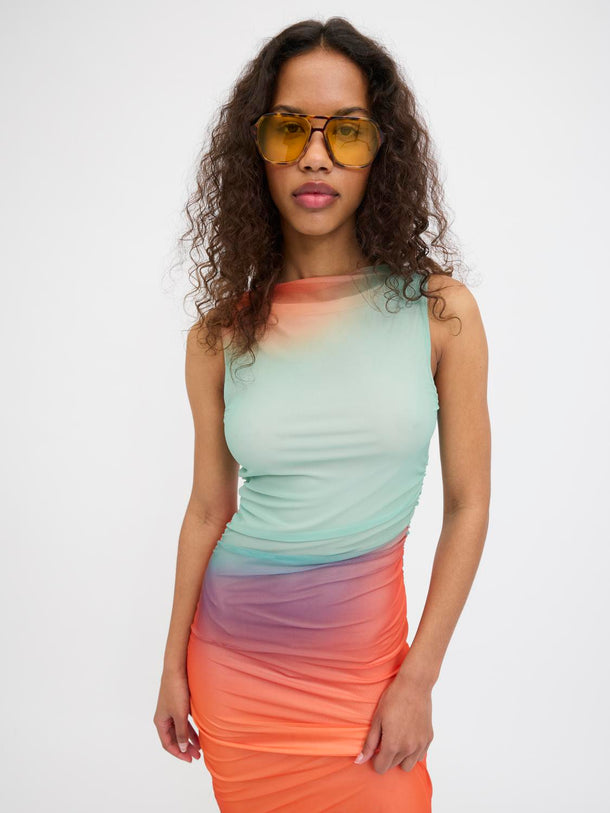 Product VESTIDO MESH STELLA-Morning Glory AOP:COLORFUL BLUR - Image 3