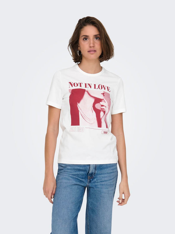 Product CAMISETA ALBA - Cloud Dancer Print:LOVE - Image 3