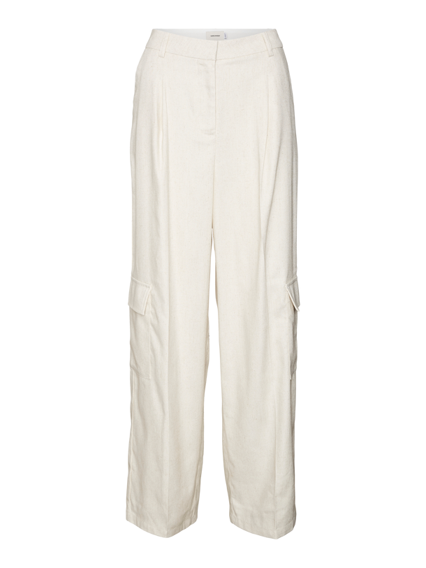 Product PANTALÓN CARGO LINO FLORENCE-Birch Detail:MELANGE - Image 4