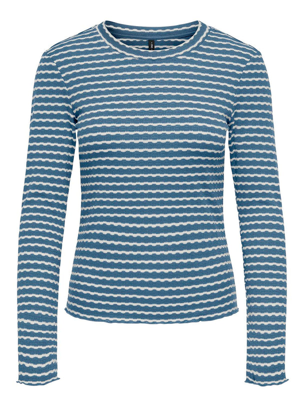 Product TOP LIZ - Coronet Blue Stripes:Cloud dancer - Image 1
