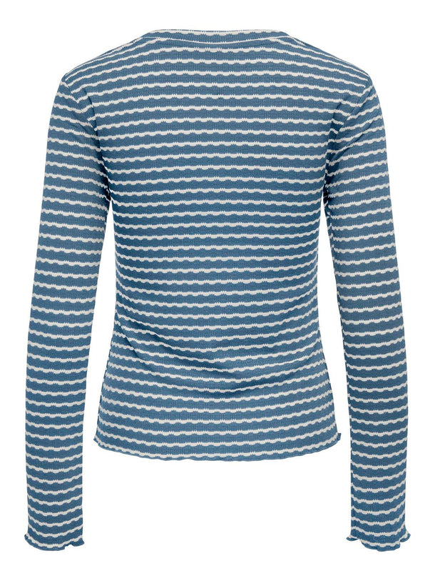 Product TOP LIZ - Coronet Blue Stripes:Cloud dancer - Image 2