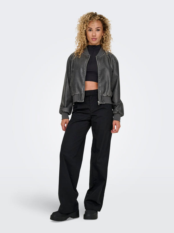 Product CHAQUETA JANE - Black Detail:WASHED - Image 3