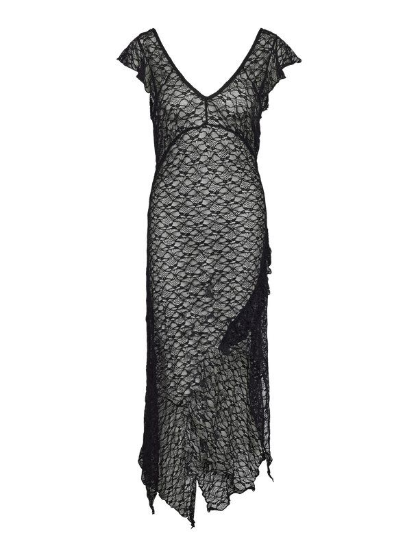 Product VESTIDO MAXI ENCAJE LACEY-Black - Image 3